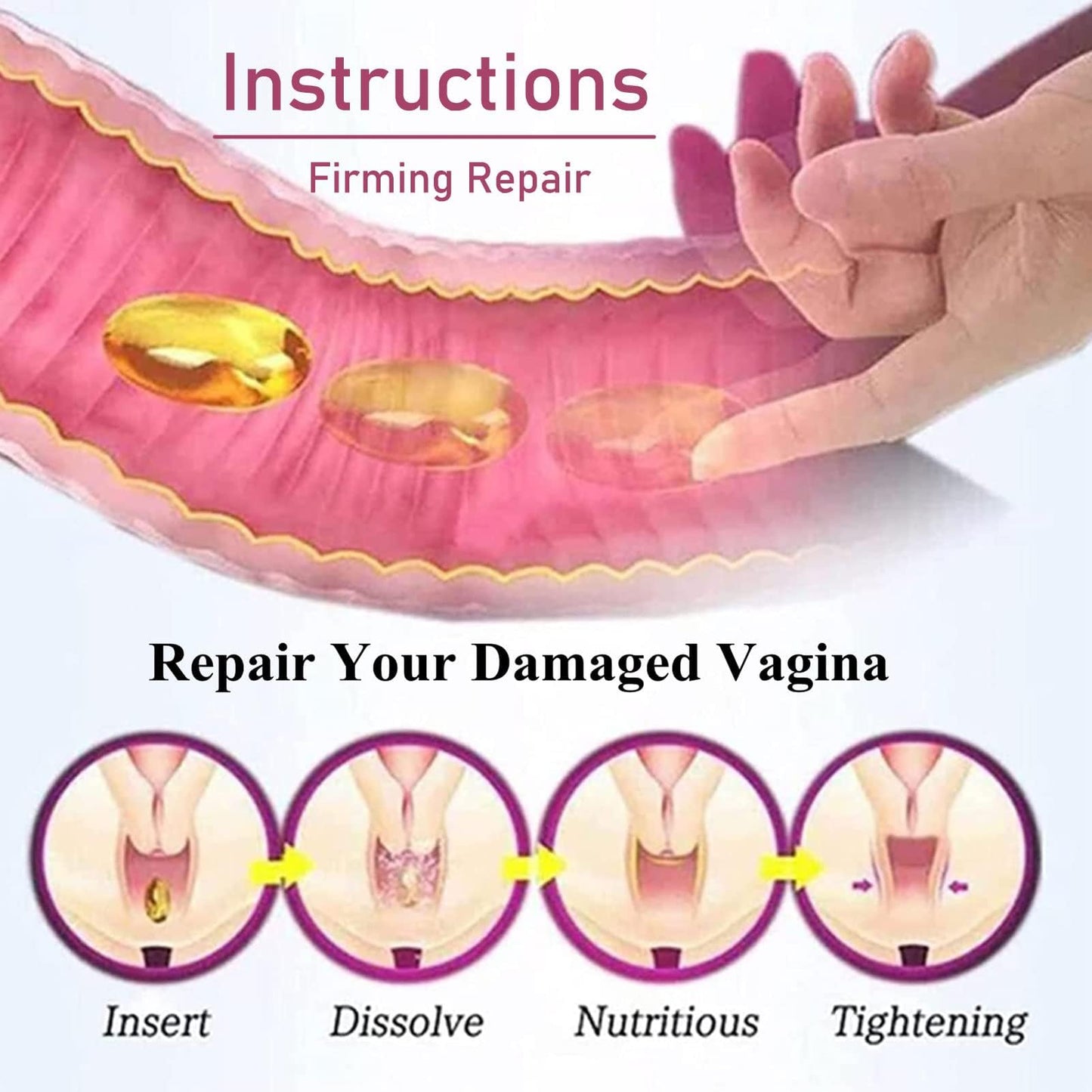 Dexcara Detox Repair,2024 New Natural Repair Vagianal Capsules,Natural Detox Viginal Capsules GenericUS supplements