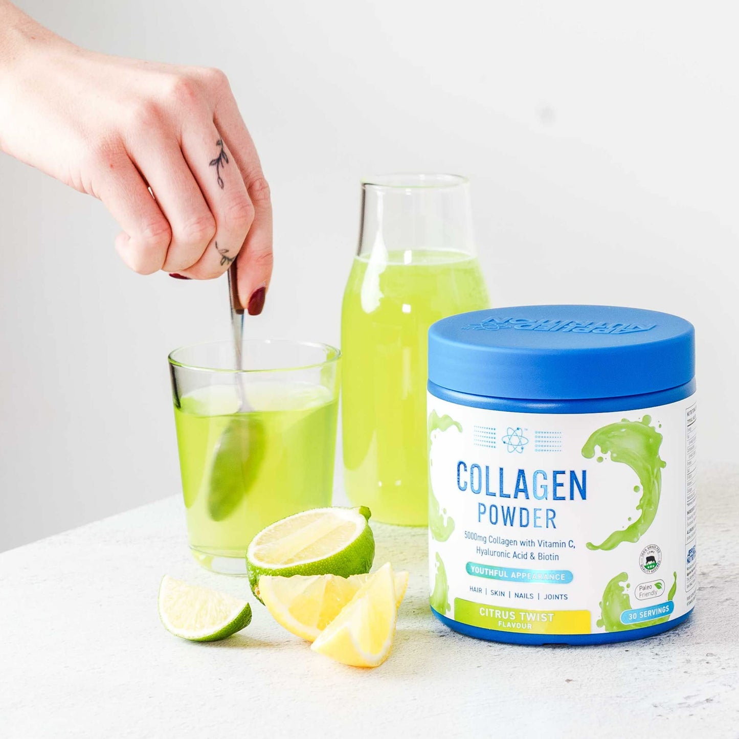 Applied Nutrition Collagen Powder - Citrus Twist Flavour - 5000mg Hydrolysed Bovine Flavoured Applied NutritionUS supplements