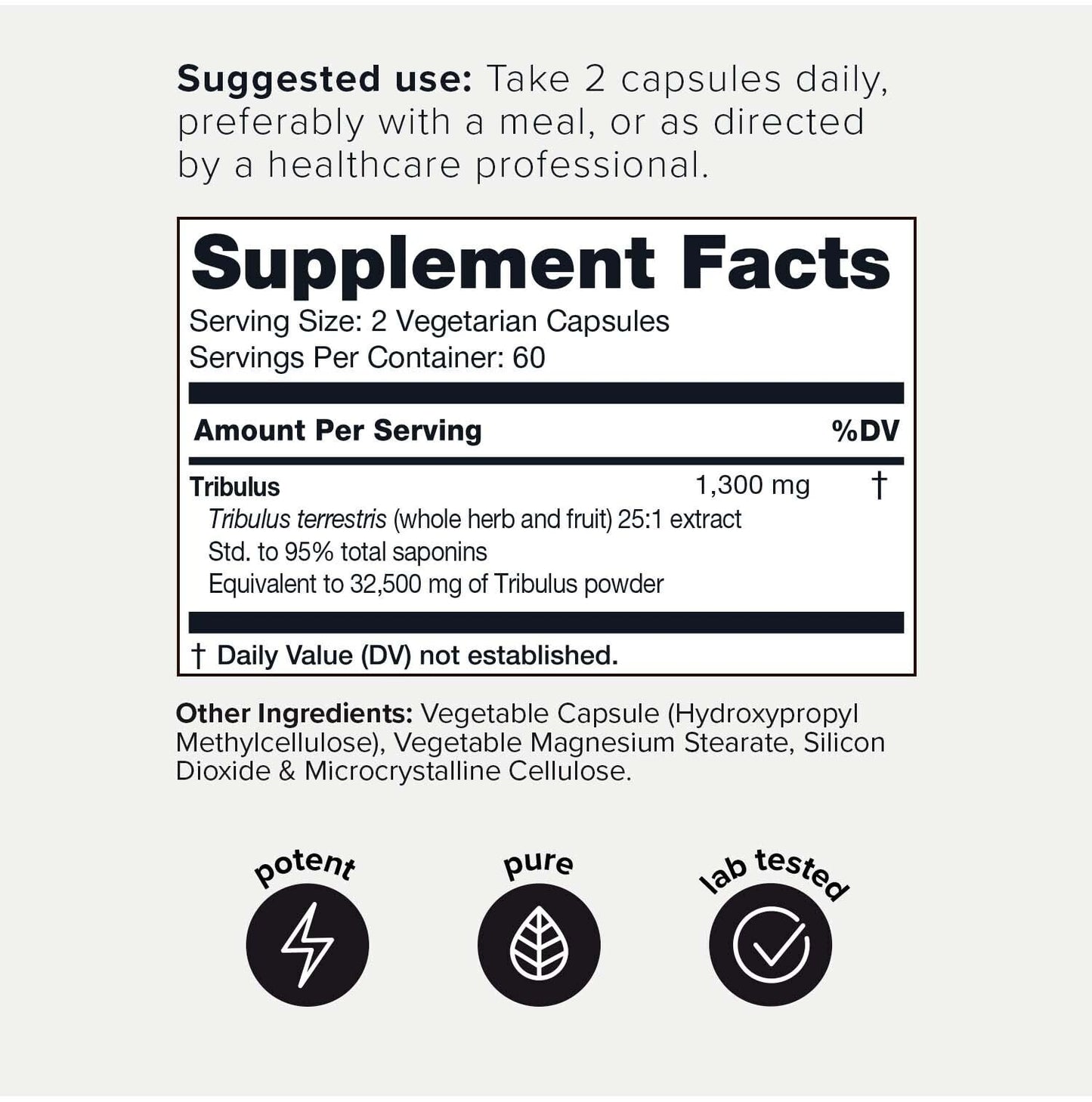 Toniiq Ultra High Strength Tribulus Capsules - 95% Steroidal Saponins - 1300mg Concentra ToniiqUS supplements