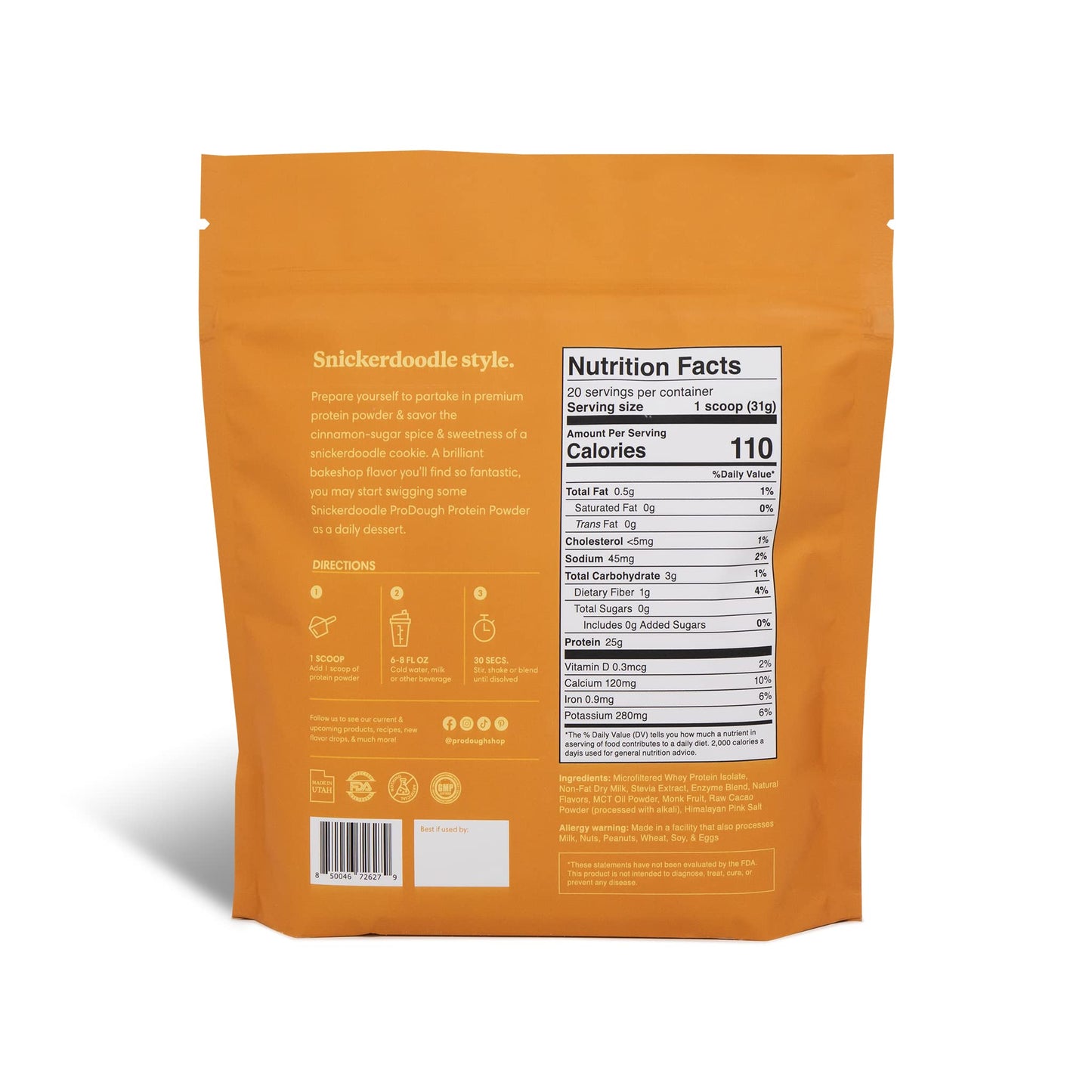 ProDough Gourmet Whey Isolate Hydrolized Protein Powder for Shake Mix- Easy Digest ProDough Protein BakeshopUS supplements