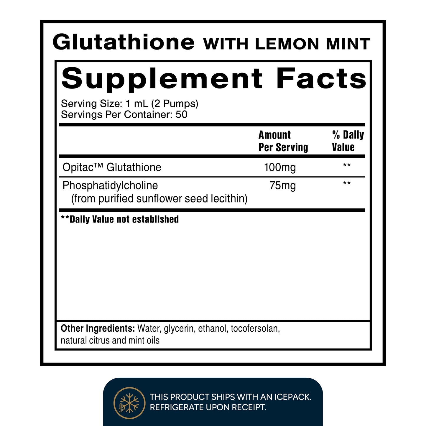 Quicksilver Scientific Liposomal Glutathione - Superior Absorption Oral Glutathione Supplement for Detox & Immune Support - Lemon Mint (1.7 fl oz) Quicksilver ScientificUS supplements