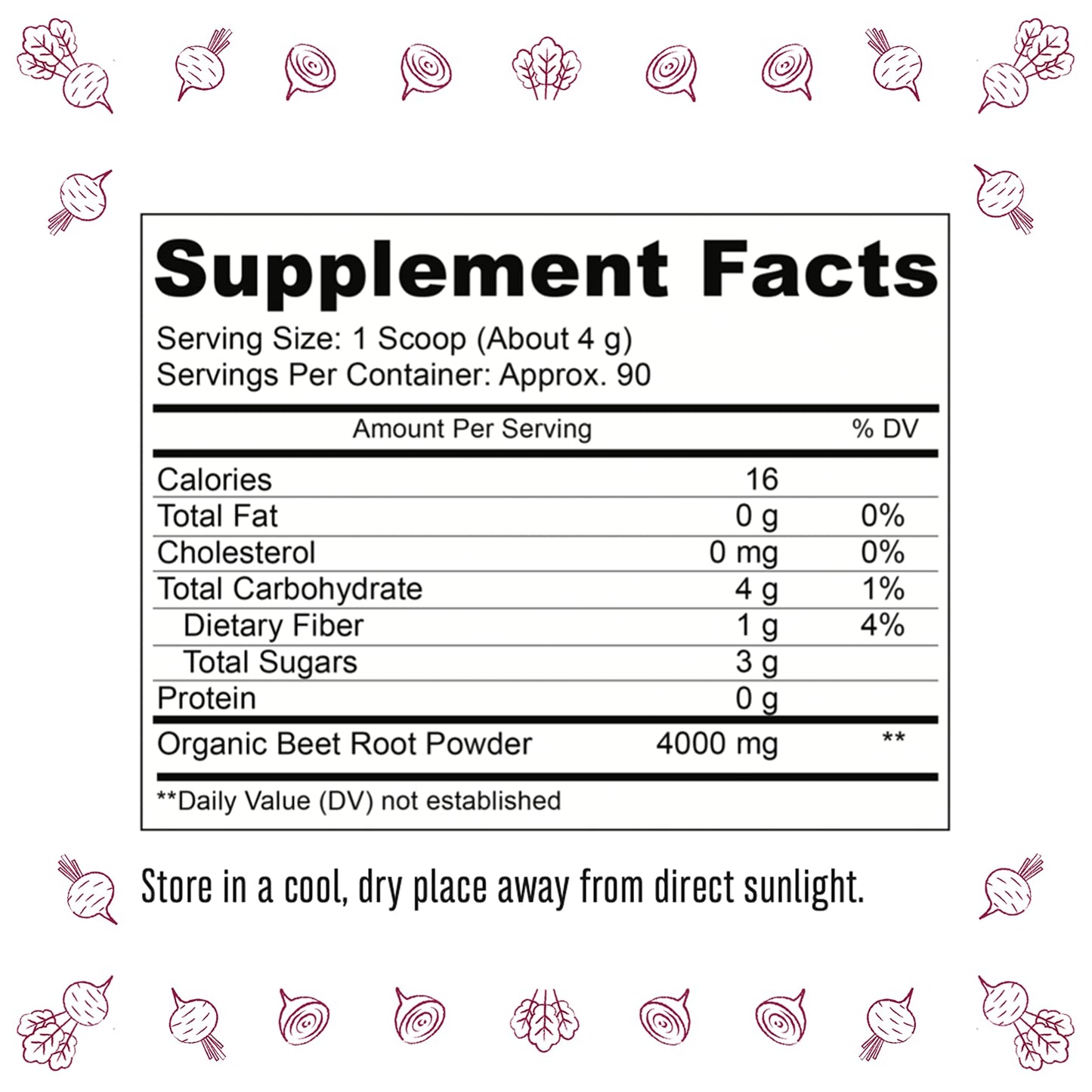TruBaio Organic Beet Root Powder: Nitric Oxide Booster, Circulation and Stamina Increasing TruBaioUS supplements