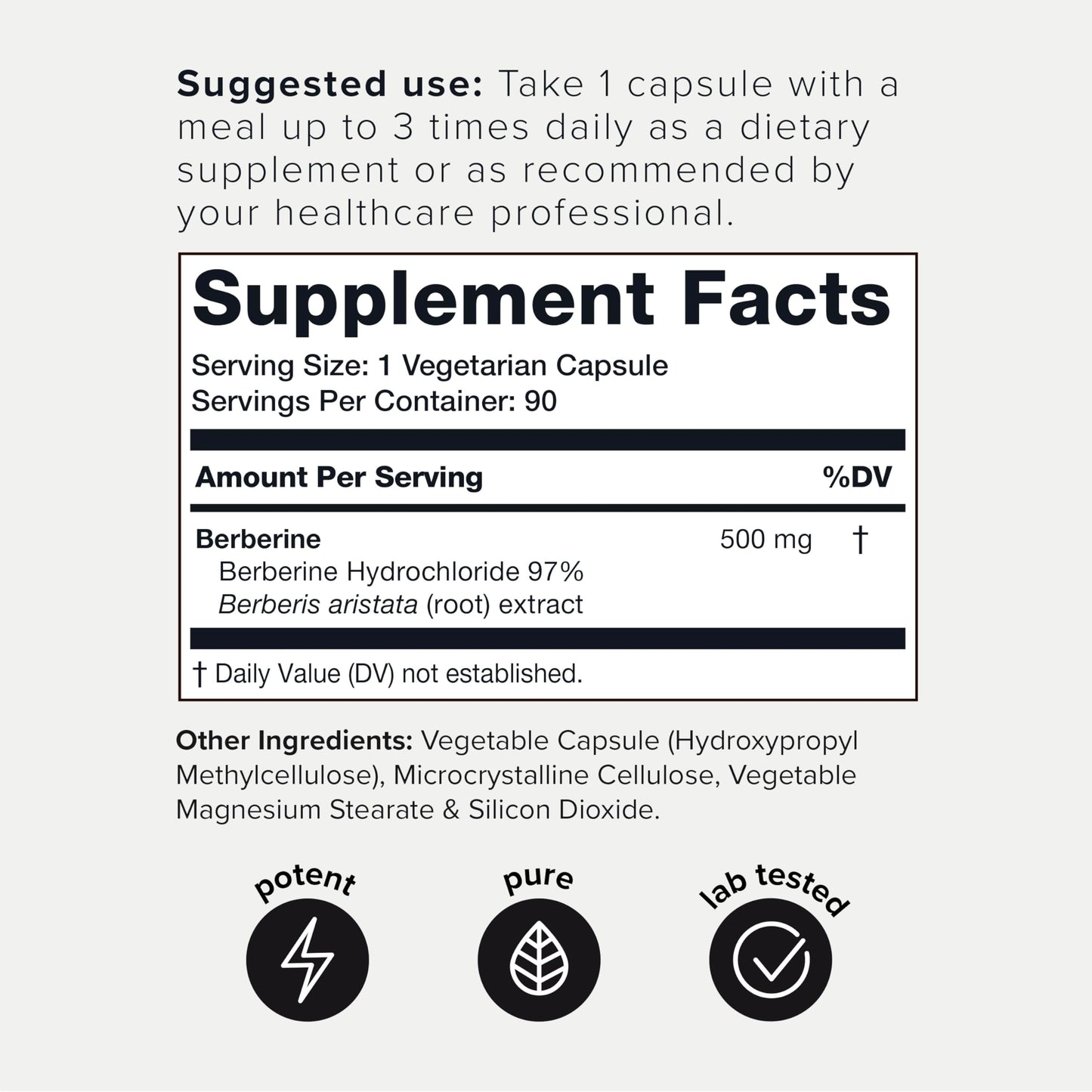 Toniiq Ultra High Strength Berberine HCl 500mg from The Himalayas - Berberine Suppleme ToniiqUS supplements