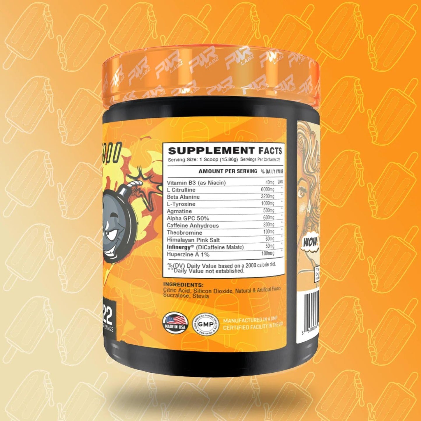 PWR Labz Blast Pre Workout - Pump · Focus · Energy · L-Citrulline, L-Tyrosine, Agmatine PWR Labz LLCUS supplements