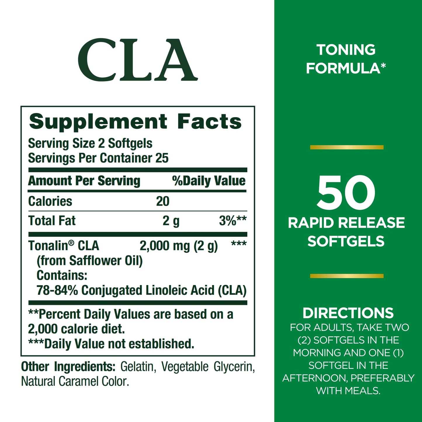 Nature's Bounty Tonalin Pills and Dietary Supplement, Diet and Body Support, 1000 mg Nature's BountyUS supplements