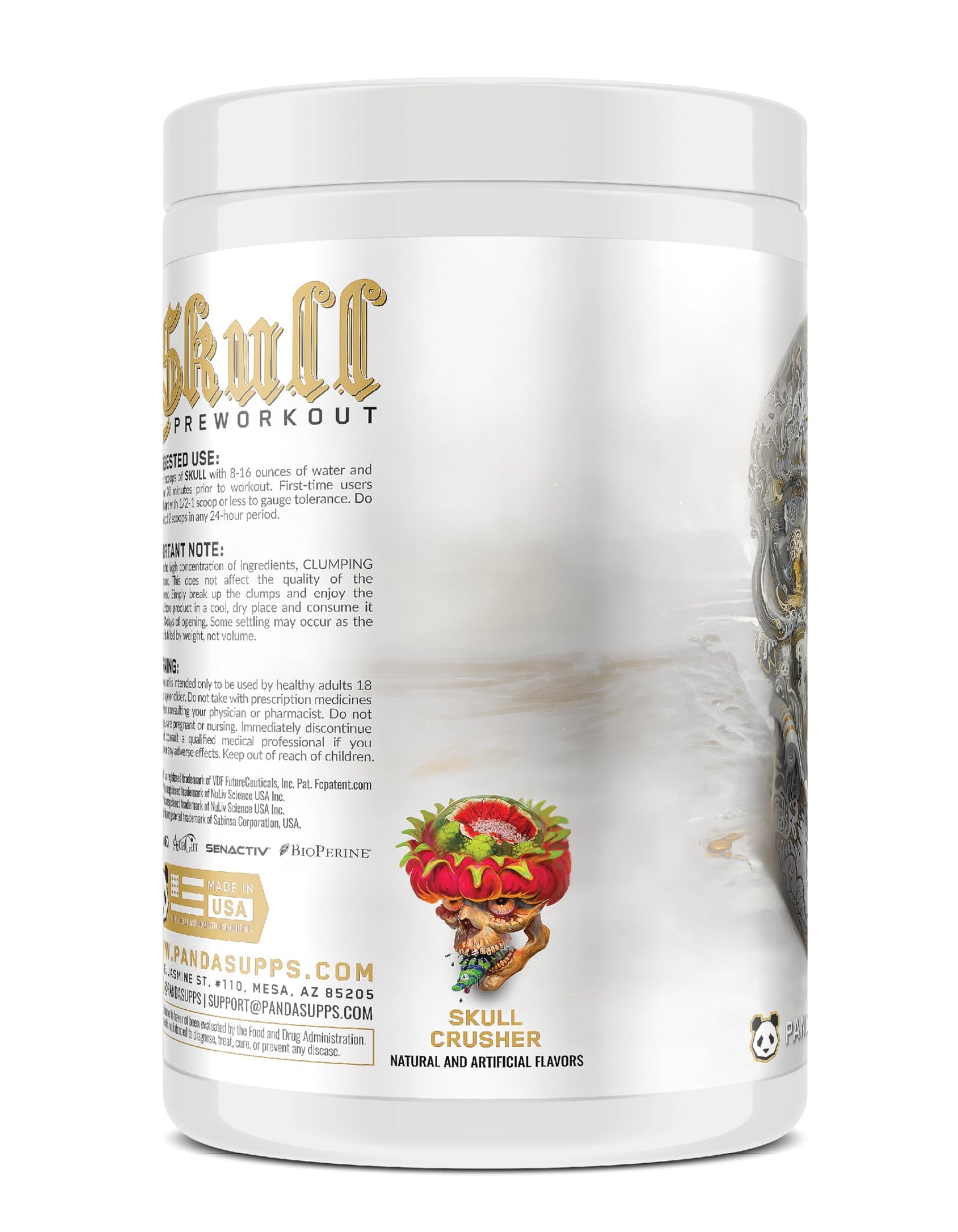 Underground Bio Labs/Panda Supps Skull High Stimulant/Nootropic Pre-Workout,Lion's Mane Underground Bio LabsUS supplements
