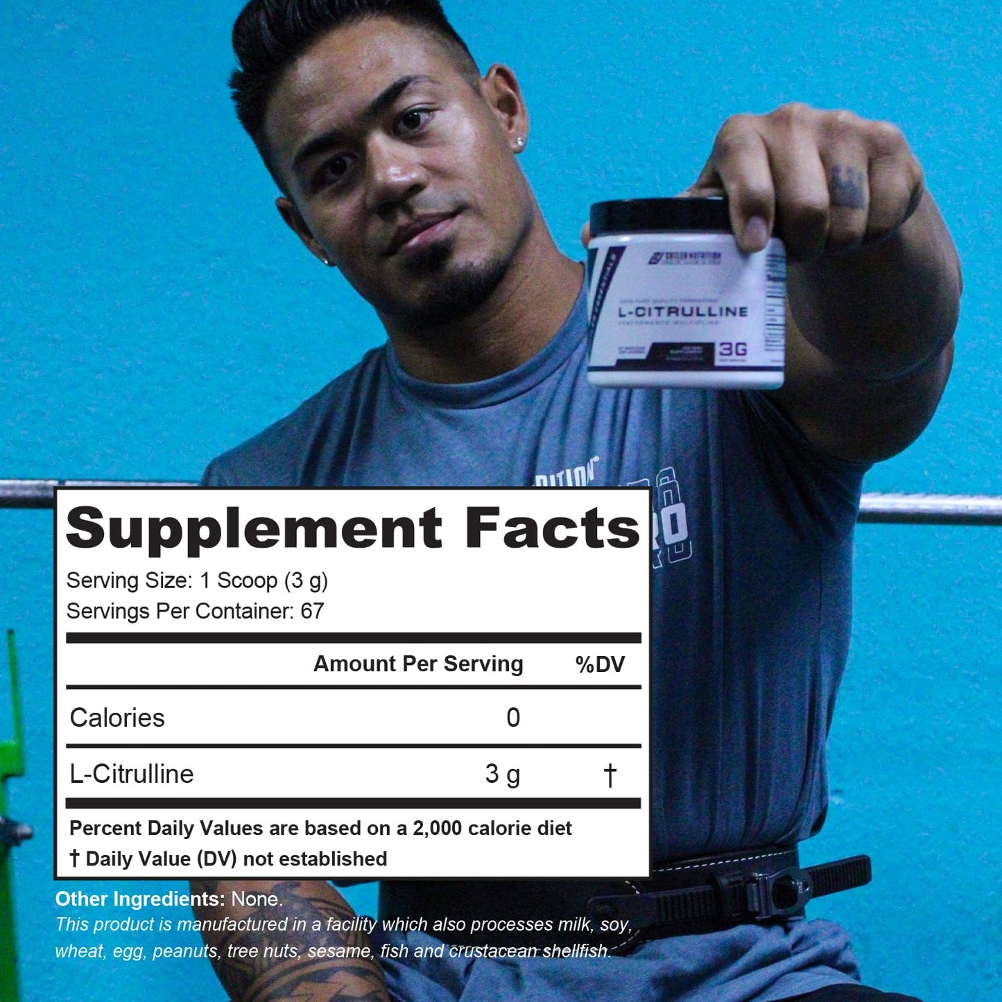 Cutler Nutrition Jay Essentials 100% Pure L-Citrulline Powder Unflavored 3g Per Serving Cutler NutritionUS supplements