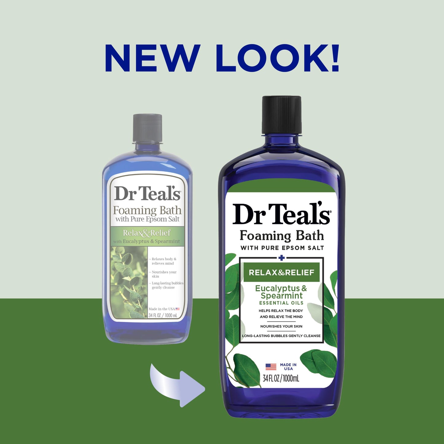 Dr Teal's Foaming Bath with Pure Epsom Salt, Relax & Relief with Eucalyptus & Spearmint Dr Teal'sUS supplements