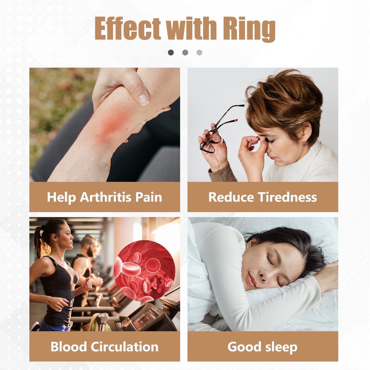 Jecanori Copper Rings for Women,Magnetic Ring Adjustable Love Heart Copper Rings JecanoriUS supplements