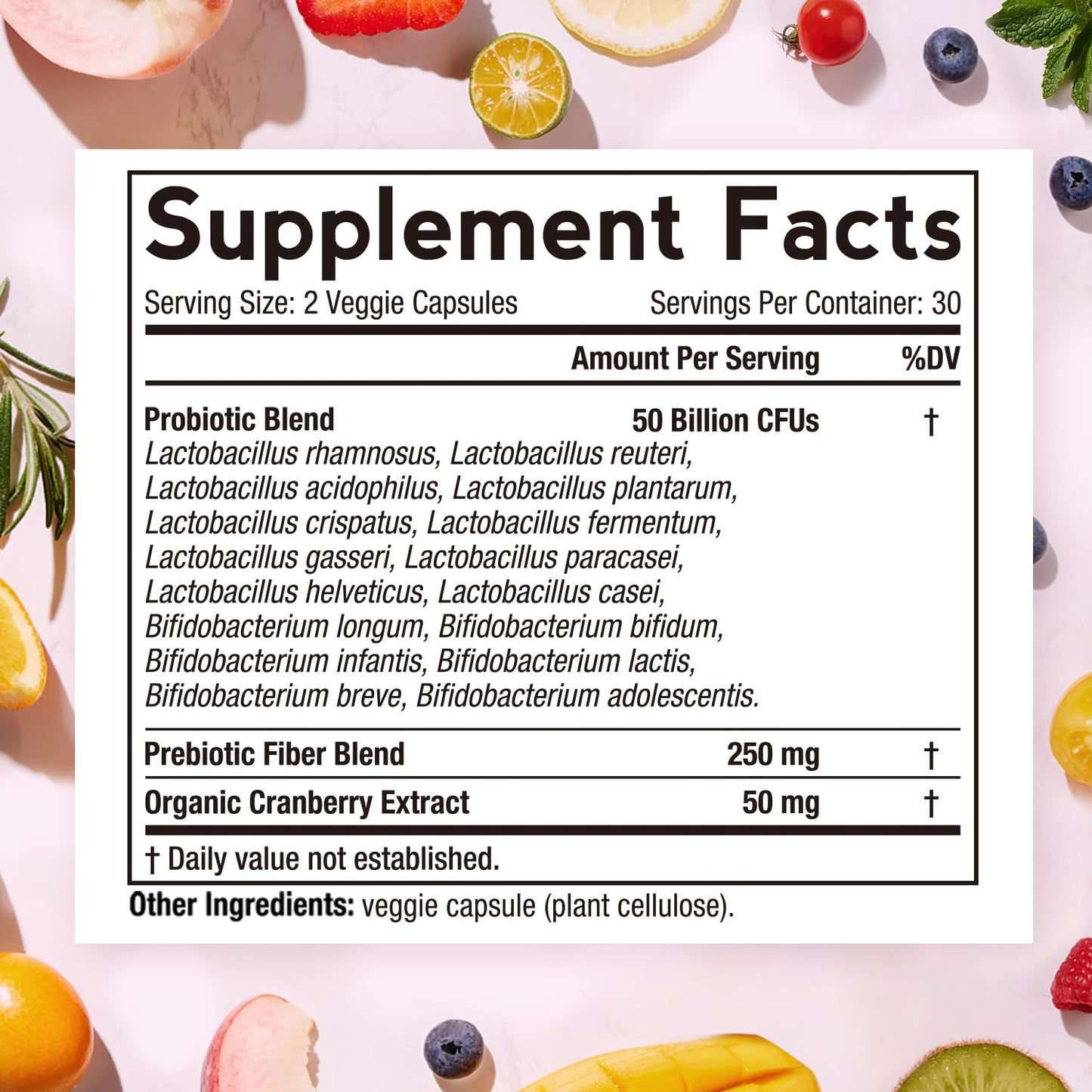 Doctor's Recipes Women's Probiotics, 50 Billion CFU 16 Strains, with Organic Prebiotics Doctor's RecipesUS supplements