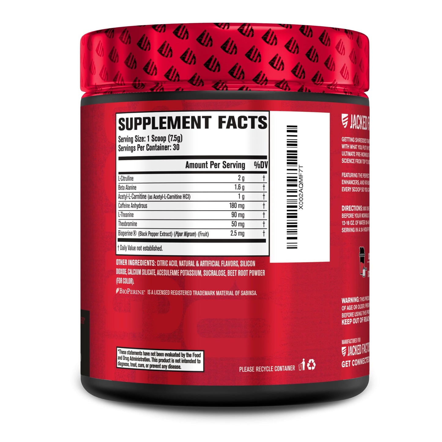 Jacked Factory NITROSURGE Shred Pre Workout Supplement - Energy Booster, Instant Strength Gains, Sharp Focus, Powerful Pumps - Nitric Oxide Booster & PreWorkout Powder - 30Sv, Fruit Punch Jacked FactoryUS supplements