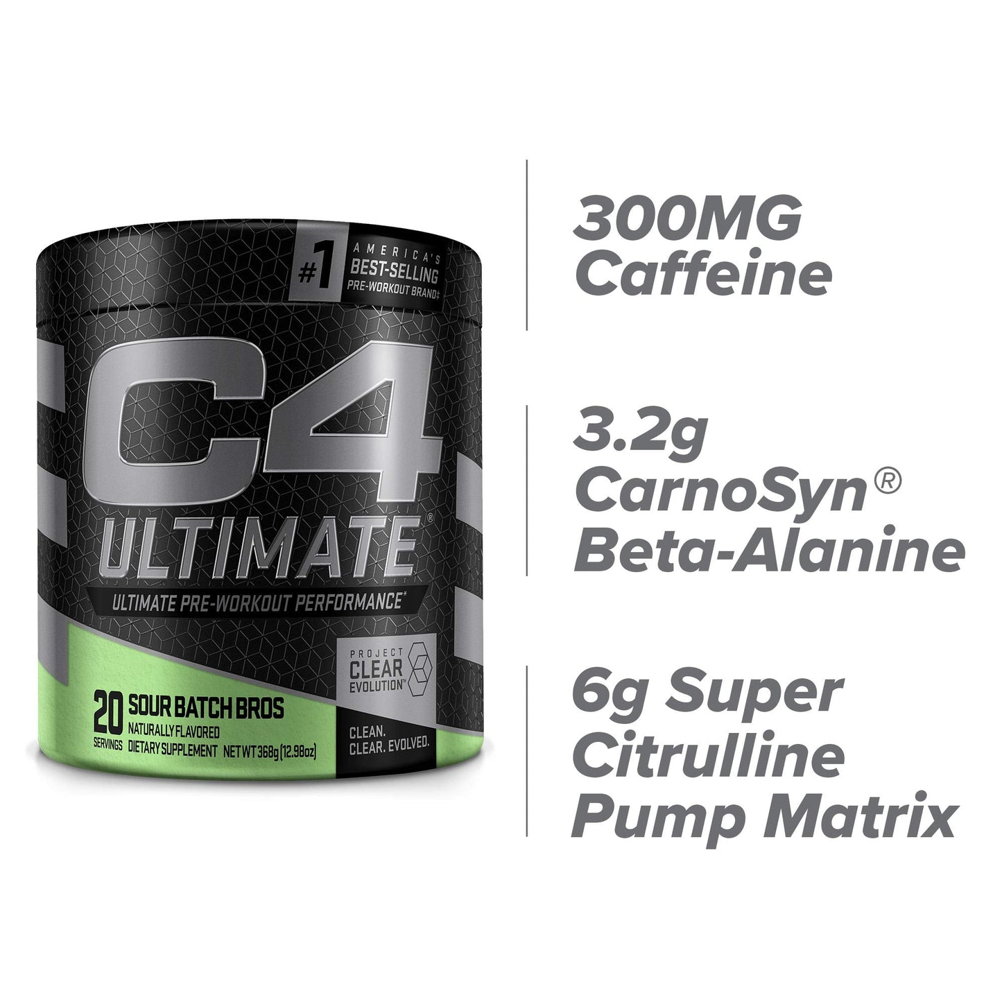 Cellucor C4 Ultimate Pre Workout Powder Sour Batch Bros - Sugar Free Preworkout Energy CellucorUS supplements