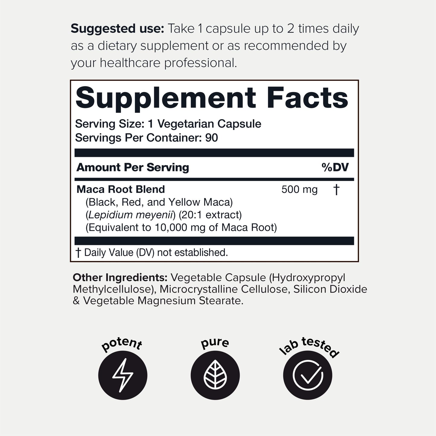 Toniiq 10,000mg 20x Concentrated Extract - Single Origin Wildcrafted Maca Root Capsules ToniiqUS supplements