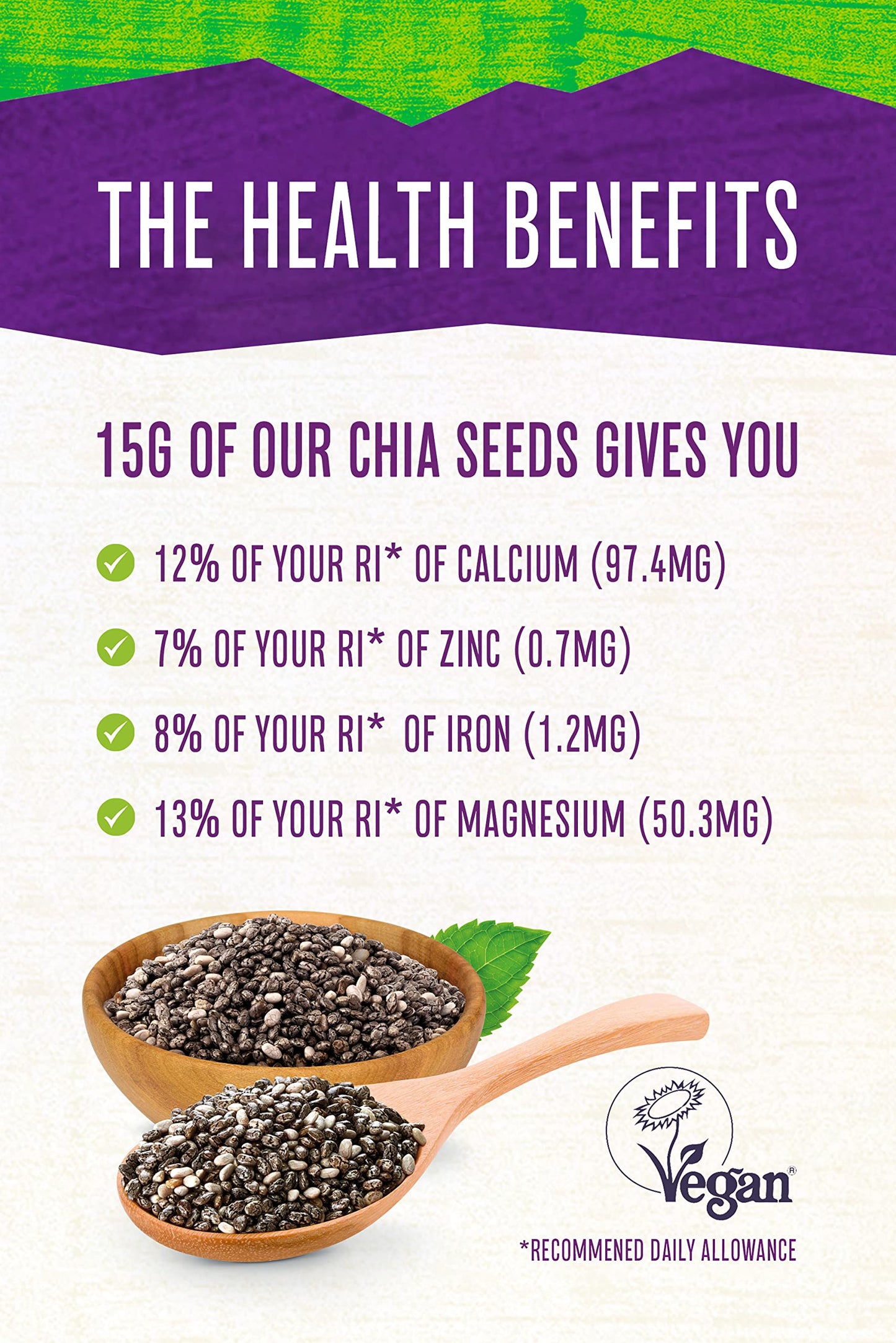 Terrafertil Nature’s Heart Chia Seeds, 1 kg Nature's HeartUS supplements