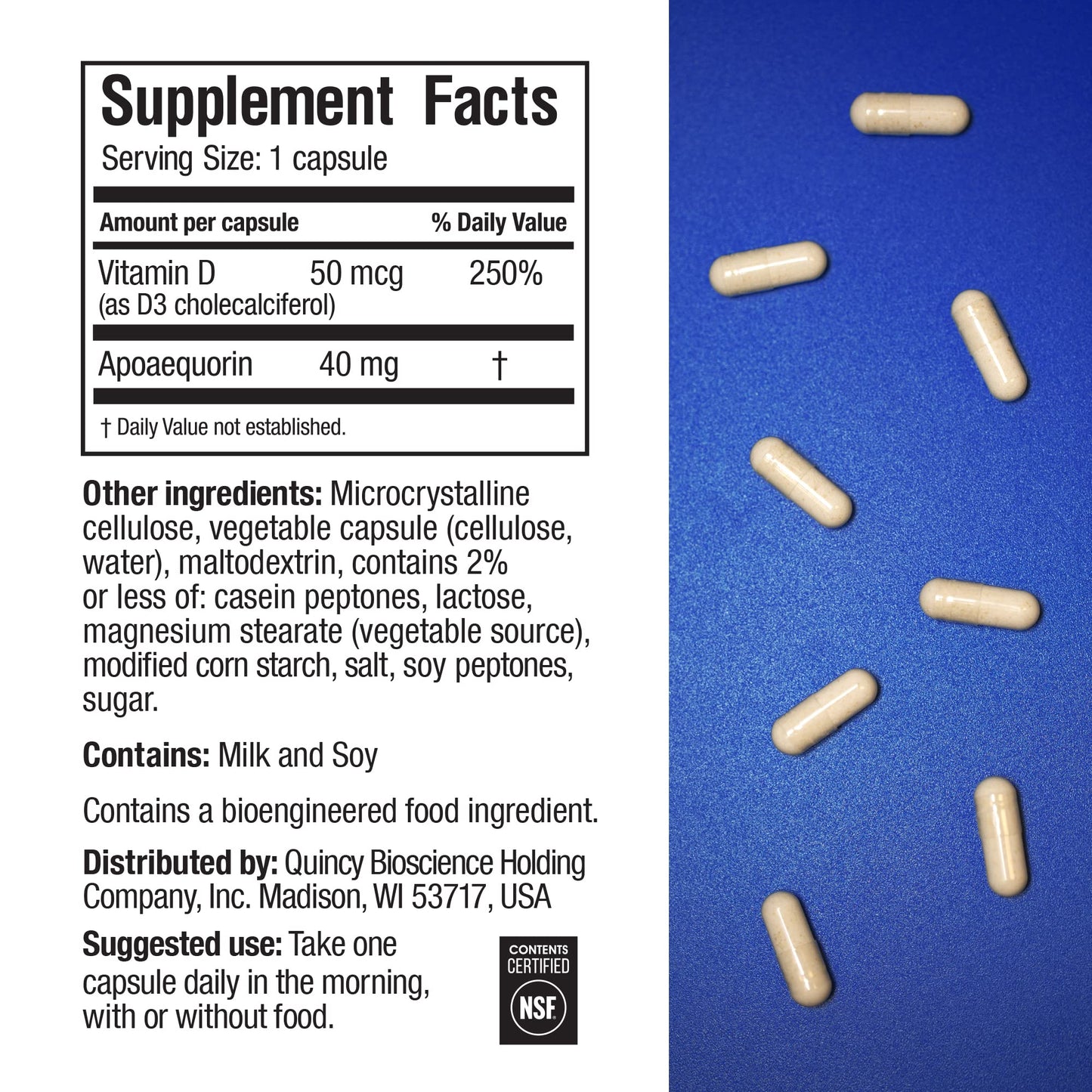 Prevagen Improves Memory - Professional Formula 40mg, 30 Capsules |1 Pack| with Apoae PrevagenUS supplements