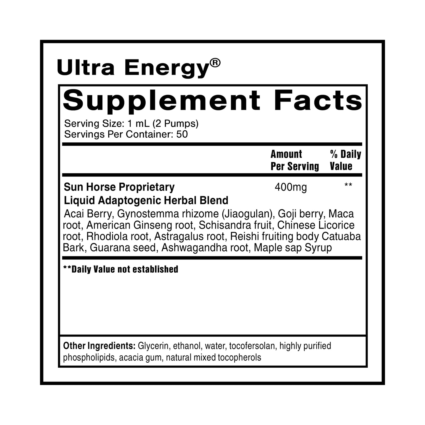 Quicksilver Scientific Dr. Shade's Ultra Energy - Liposomal Adaptogenic Adrenal, Cognitive Support Supplement with Rhodiola, Reishi, Ashwagandha for Women + Men (1.7 fl oz / 50ml) Quicksilver ScientificUS supplements