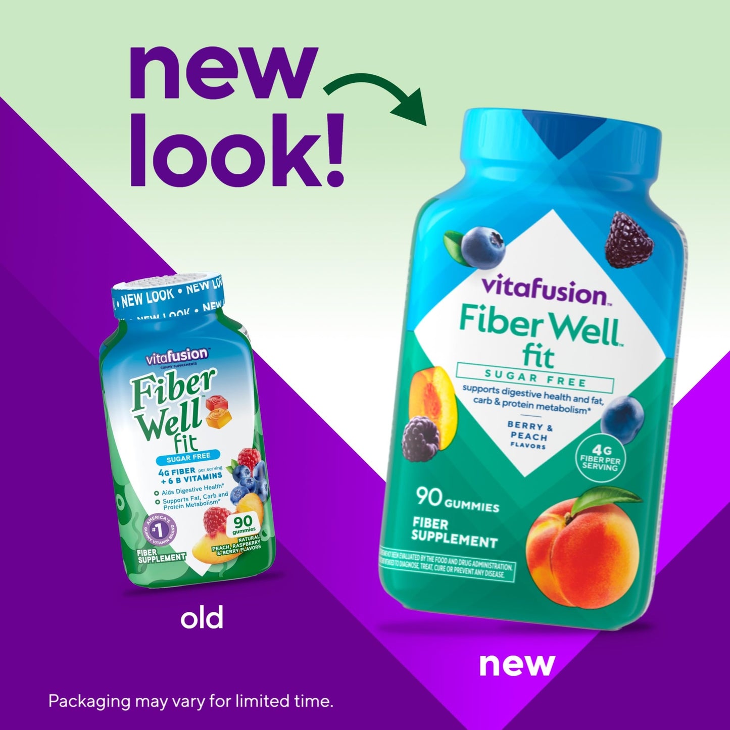 Vitafusion Fiber Well Fit Gummies Supplement, 90 Count (Packaging May Vary) VitafusionUS supplements