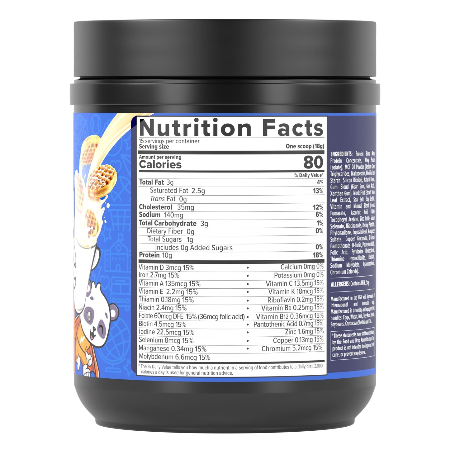 InnoSupps Power Up Protein for Kids Wow Waffle Flavor: Delicious Whey Nutrition InnoSuppsUS supplements
