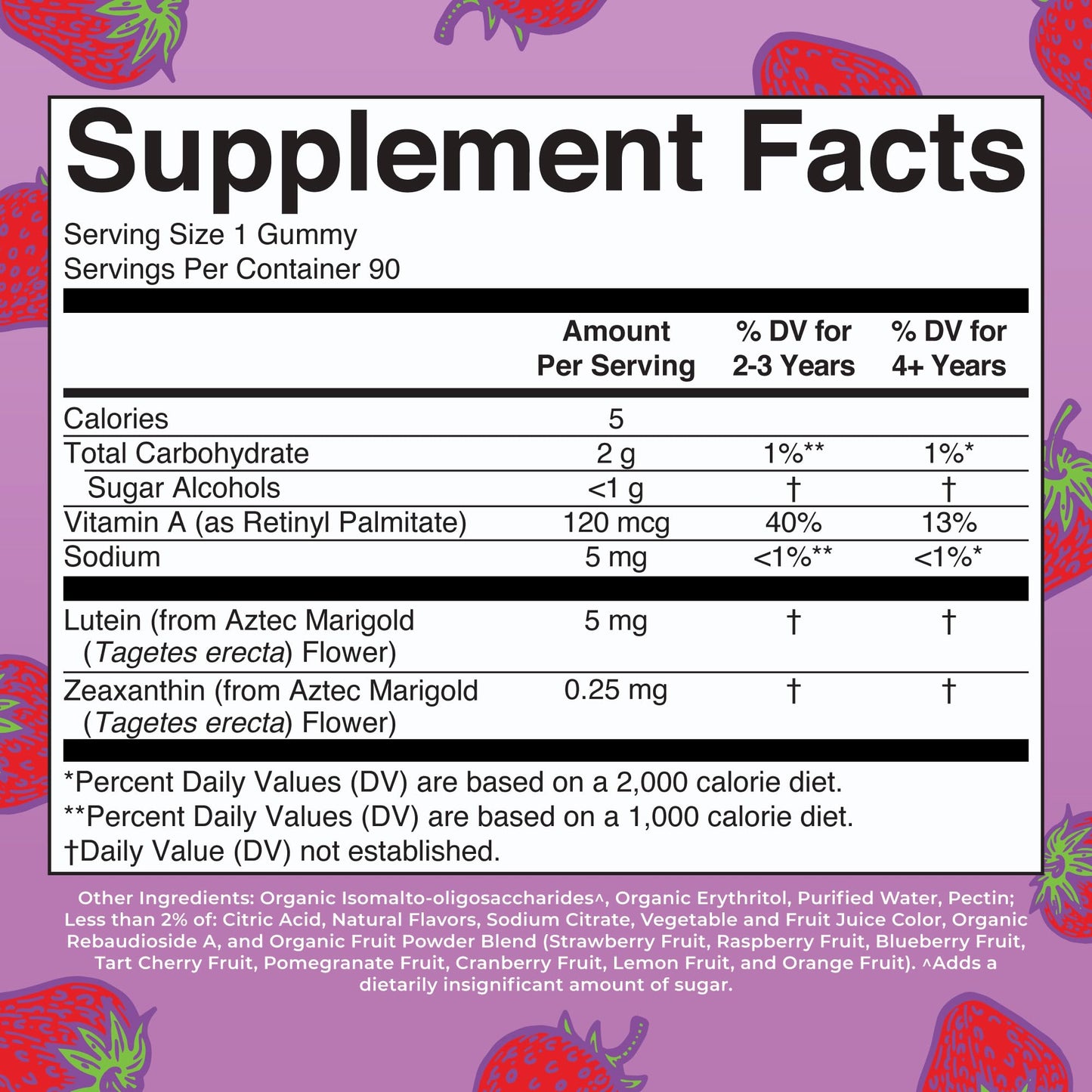MaryRuth Organics Eye Care Gummies | Eye Health Vitamins for Adults and Kids | Lutein and Zeaxanthin Supplements | for Eyes | Vegan | Non-GMO | Gluten Free | 90 Count MARYRUTH'SUS supplements