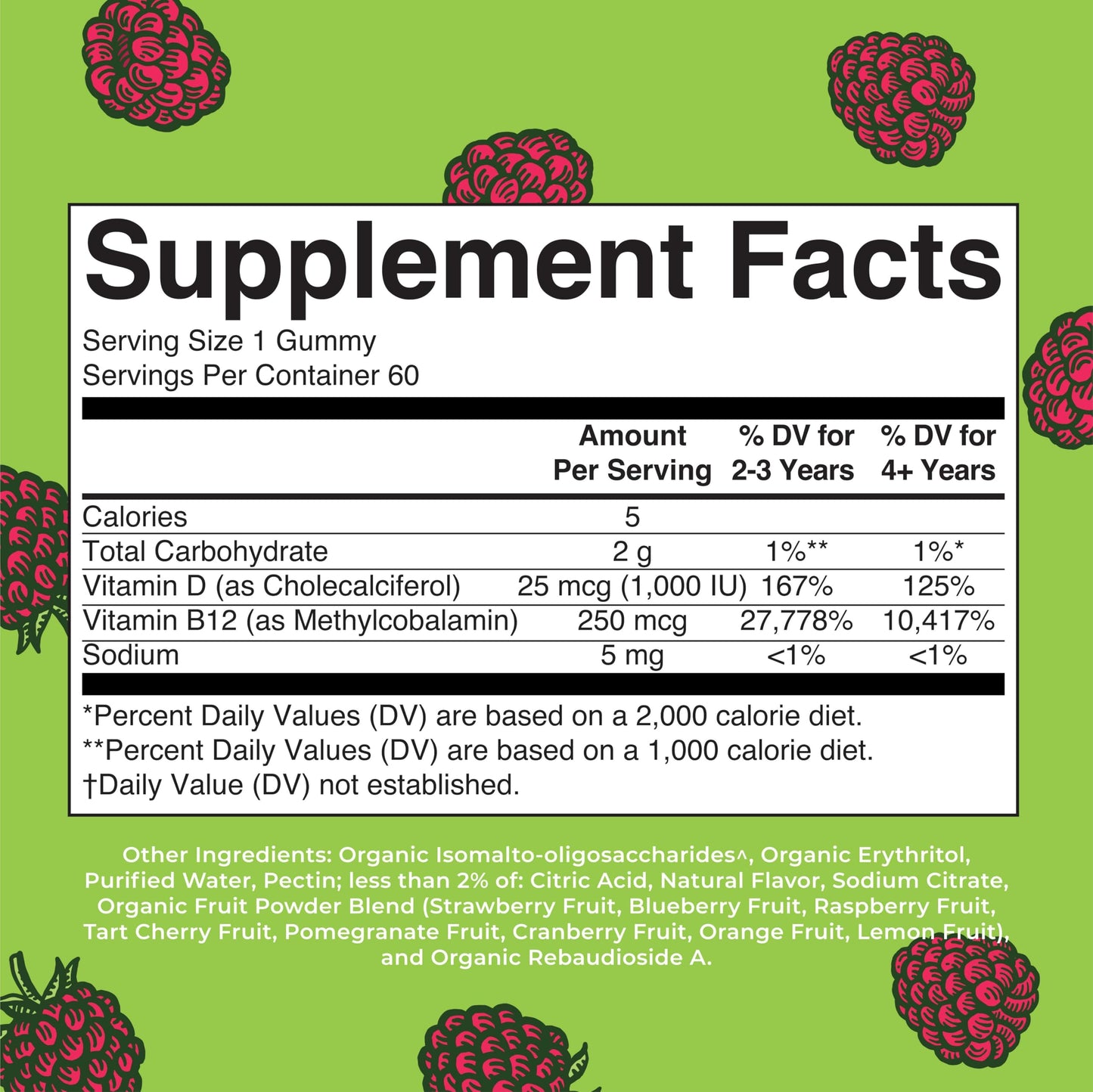 MaryRuth Organics Sugar Free | 2 Month Supply | Vitamin D & B12 Vitamin Supplements for Adults & Kids | Bone Health | Immune Support | Vegan | Non-GMO | 60 Servings MARYRUTH'SUS supplements