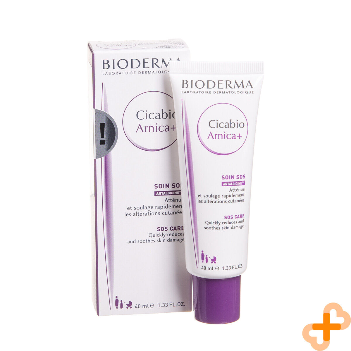 Bioderma Cicabio Cream Arnica+ 40ml Soothing Ointment Bruises Knocks BIODERMAUS supplements