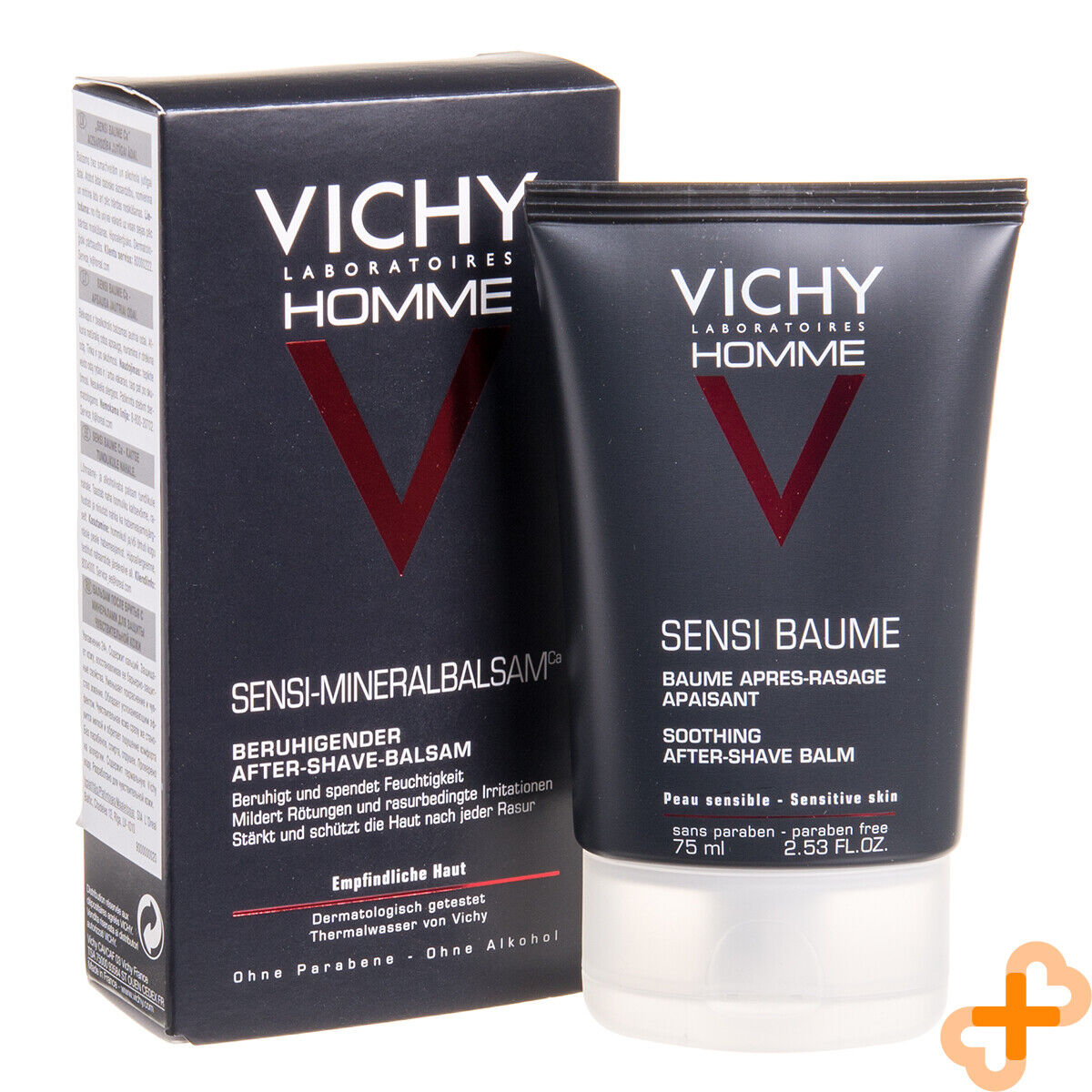 Vichy Uomo Sensi Baume Soothing After Shave Balm 75ml Sensitive Skin VichyUS supplements