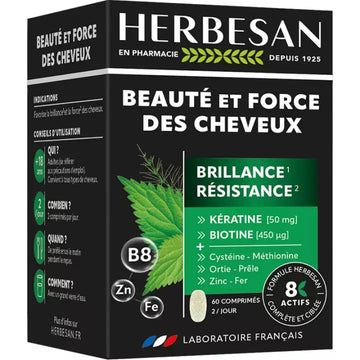 Herbesan Hair Beauty & Strength 60 tablets HerbesanAu supplements