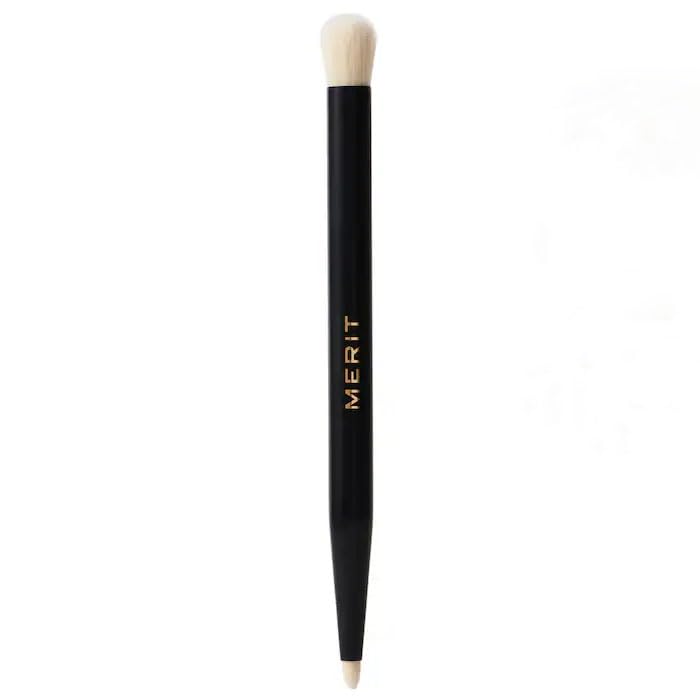 MERIT - Double-Sided Eyeshadow Brush - Dual-Ended Makeup Brush for Precise Application, Blending, and Smooth Pigment Distribution - Soft Synthetic, Vegan & Travel-Friendly GenericAu supplements