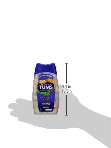 TUMS Antacid Chewable Tablets, Extra Strength for Heartburn Relief, Assorted Fruit TUMSUS supplements