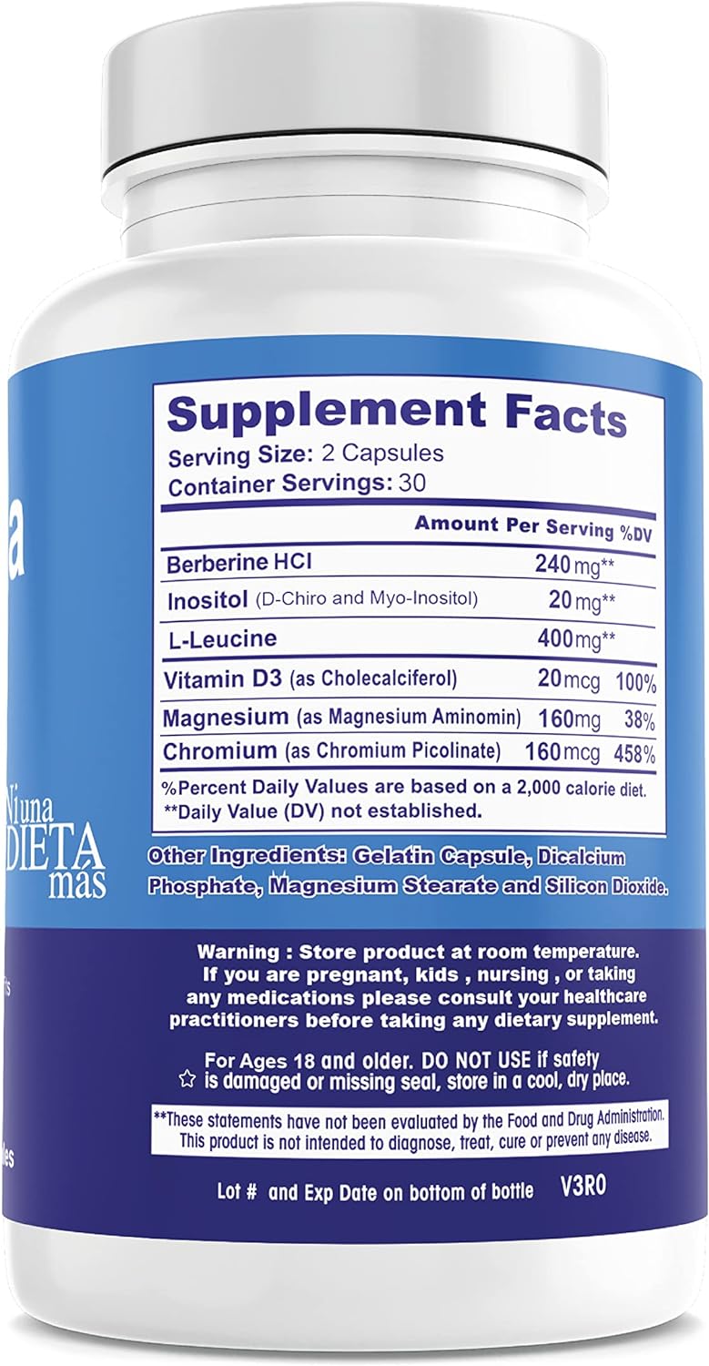 METFORMINA NATURAL - Fat & Glucose Metabolism Support - Dr Salomon Ni una dieta másUS supplements