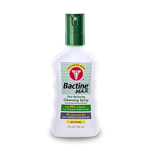 Bactine MAX First Aid Spray - Pain Relief Cleansing Spray with 4% Lidocain BactineUS supplements