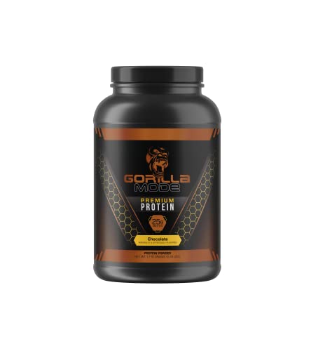 Gorilla Mode Premium Whey Protein - Chocolate / 25 Grams of Whey Protein Isolate Gorilla MindUS supplements