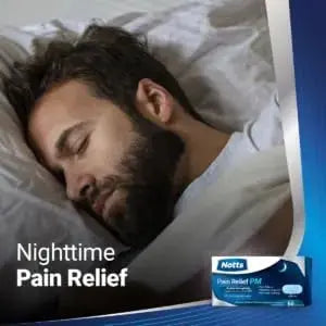 NOTTS PM Extra Strength Pain Relief & Sleep Aid, 500mg Acetaminophen & 25mg Diphenhydramine HCl, 50 Caplets for Nighttime Aches, Headaches & Body Pain, Non-Habit Forming (Pack of 2) NOTTSAu supplements