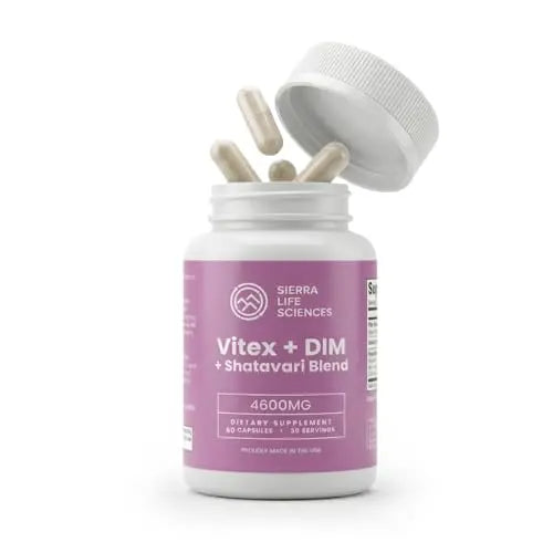 SIERRA LIFE SCIENCES Hormonal Balance Blend for Women – Vitex, DIM, Shatavari + Adaptogenic Support – Menstrual & Menopause Relief – Vegan, Clean-Label Formula – 4600mg – (Pack of 2) SIERRA LIFE SCIENCESnz supplements