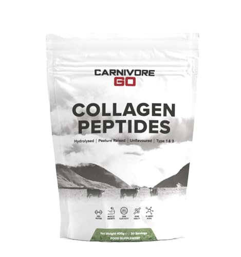 Carnivore Go Grass Fed Bovine Collagen Powder - 400g Hydrolysed Type 1 & 3 Carnivore GoAu supplements