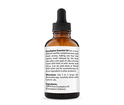 NaturoBliss 100% Pure Natural Undiluted Eucalyptus Essential Oil (4oz) Premium Therapeutic Grade NaturoBlissAu supplements