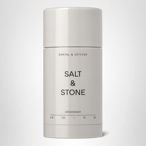 Salt & Stone Aluminum Free Deodorant | Extra Strength 48 Hour Protection for Women & Men | Made with Seaweed Extracts, Niacinamide & Prebiotics | Santal & Vetiver Salt & StoneAu supplements
