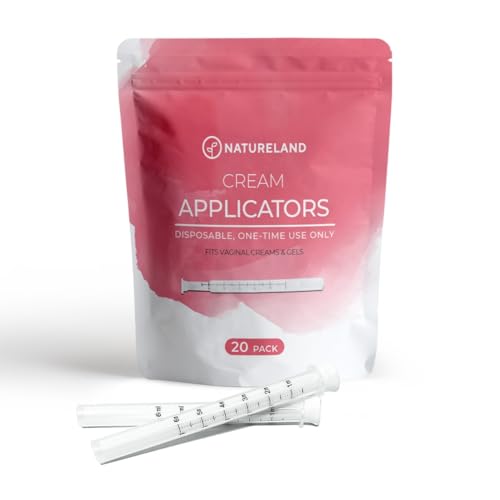 Natureland Disposable Plastic Vaginal Applicator: For Gel or Cream Products - Includes Dual NaturelandAu supplements