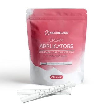 Natureland Disposable Plastic Vaginal Applicator: For Gel or Cream Products - Includes Dual NaturelandAu supplements