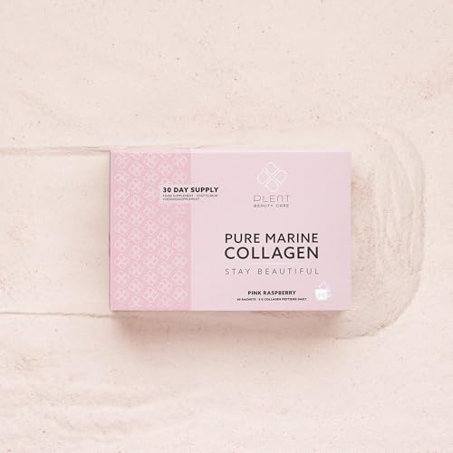 Plent Pure Marine Collagen Pink Raspberry - Stay Beautiful - 5G Collagen Peptides Daily - 30 Sachets PlentAu supplements
