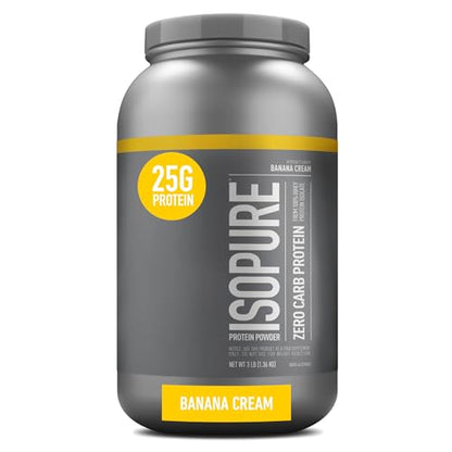 Isopure Protein Powder, Zero Carb Whey Isolate with Vitamin C & Zinc for Immune Support IsopureUS supplements