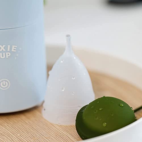 Pixie Menstrual Cup & Disc Steamer Sterilizer 2.0 - Kills 99.9% of Germs with Cleaner Steam Pixie CupAu supplements