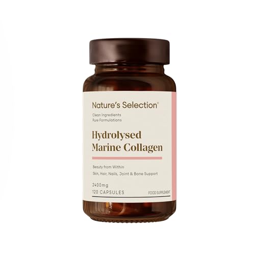 Pure Hydrolysed Marine Collagen Capsules 2400mg - Collagen Tablets High Strength Collagen Nature's SelectionAu supplements