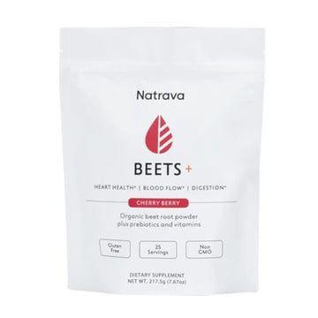 Natrava Beets+ | Organic Beet Root Powder, Vitamins, and Prebiotics | Supports Healthy NatravaAu supplements