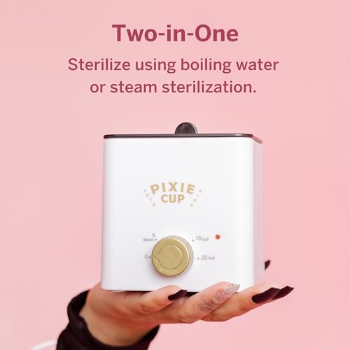 Pixie Menstrual Cup & Disc Boiler Sterilizer - Easily Submerge & Clean Your Period Cup in Boiling Water Pixie CupAu supplements