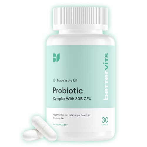 Bettervits Probiotic Complex | 30B CFU | Gut Health | Digestion | Bloating | IBS BettervitsUS supplements