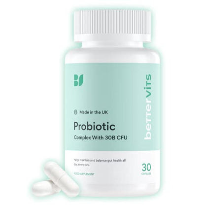 Bettervits Probiotic Complex | 30B CFU | Gut Health | Digestion | Bloating | IBS BettervitsUS supplements