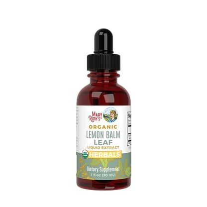 MaryRuth Organics Lemon Balm Leaf Liquid Extract | Mood Support | Relaxation | Calming | Nervine Herbal | Lemon Balm Tincture | USDA Organic | Vegan | Non-GMO | Gluten Free | 1 Fl Oz MARYRUTH'SUS supplements