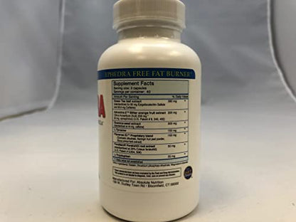 Absolute Nutrition Thermogenic Fat Burners, Nophedra Capsules, 80 Count Bottle Absolute NutritionUS supplements