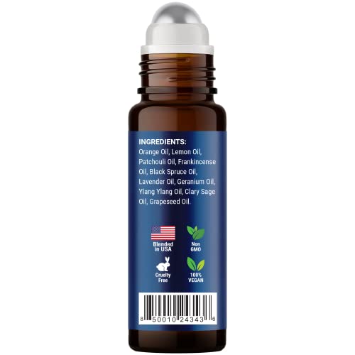 Stress Ease Essential Oil Roll On Blend 10ml - Natural Stress Relief Essential Oils Roll Nexon BotanicsAu supplements